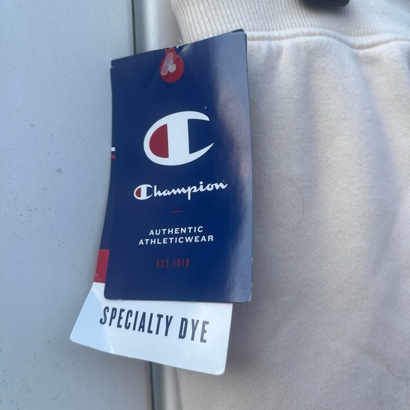 Champion Ombre Sweatpants - Cream and Red Size Medium - Picture 5 of 8